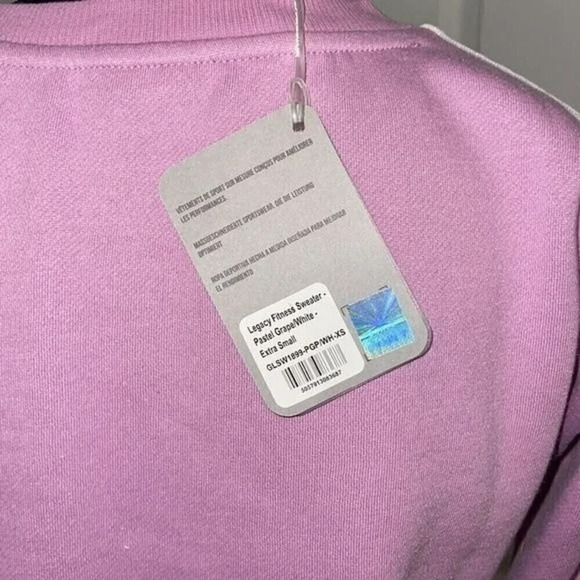 Gymshark Legacy Fitness Cropped Sweater Sz Small - Picture 4 of 5